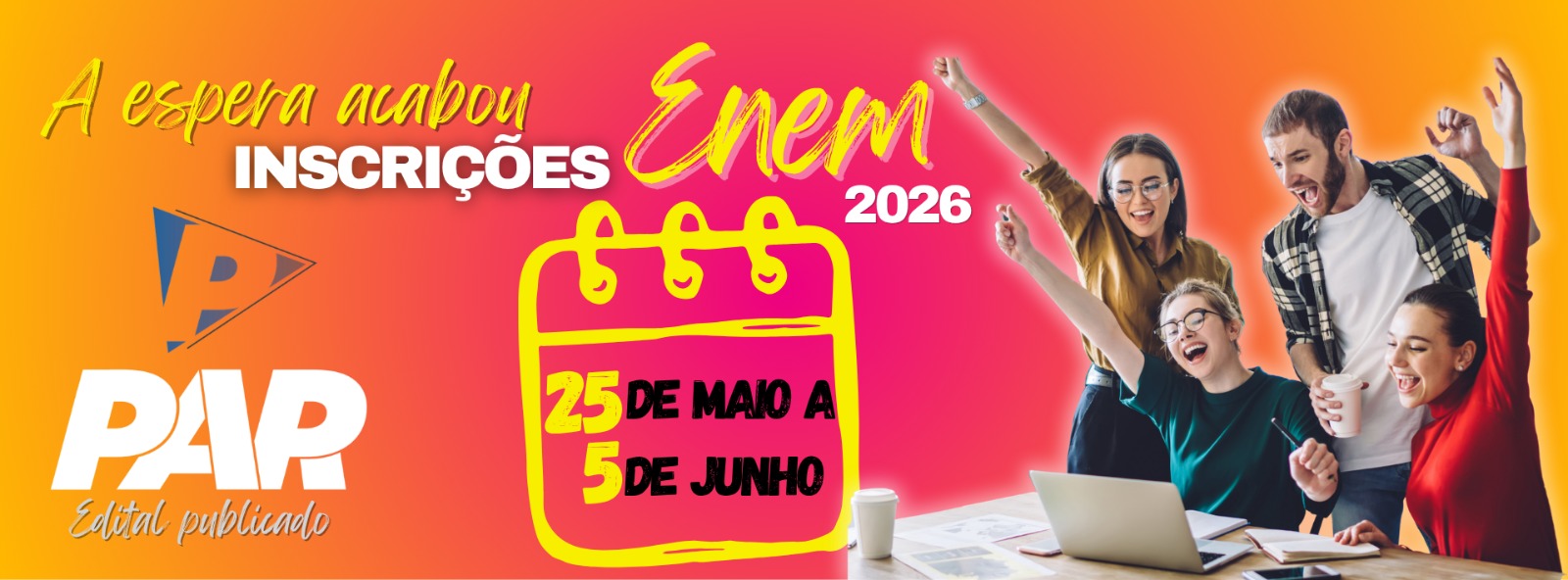 Inscrições ENEM 2026 abertas